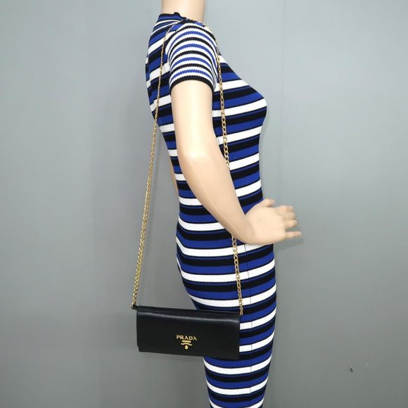 💯 AuthPrada Wallet on Chain Saffiano Shoulder Bag - Picture 8 of 8